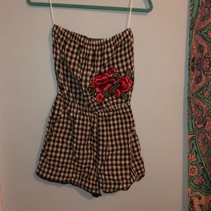Gingham Romper